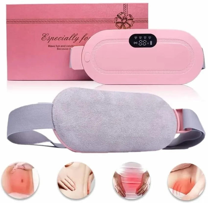 Period Cramp Relief Belt, Rechargeable Heating & Massager