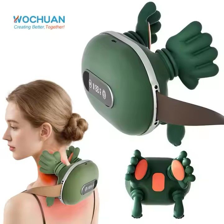 Shoulder and Neck Massage with Hands and Fingers Gifts Multifunctional Portable Green Accessory for Massage Relax Arm, Green