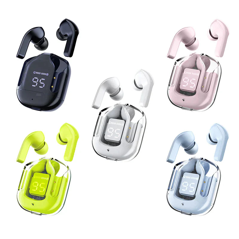 EARBUDS AIR 31 AIRPODS WIRELESS EARBUDS WITH CRYSTAL TRANSPARENT CASE WITH TYPE C CHARGING|EARBUDS BLUETOOTH 5.3