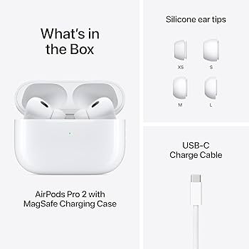 AirPods Pro 2 Wireless Earbuds - Active Noise Cancellation Bluetooth Headset
