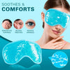 Cooling Eye Mask with Gel Bead Reusable Cold Compress Ice Pack Sleeping Eye Cooling Pads for After Eyelid Surgery Skin Care Tool