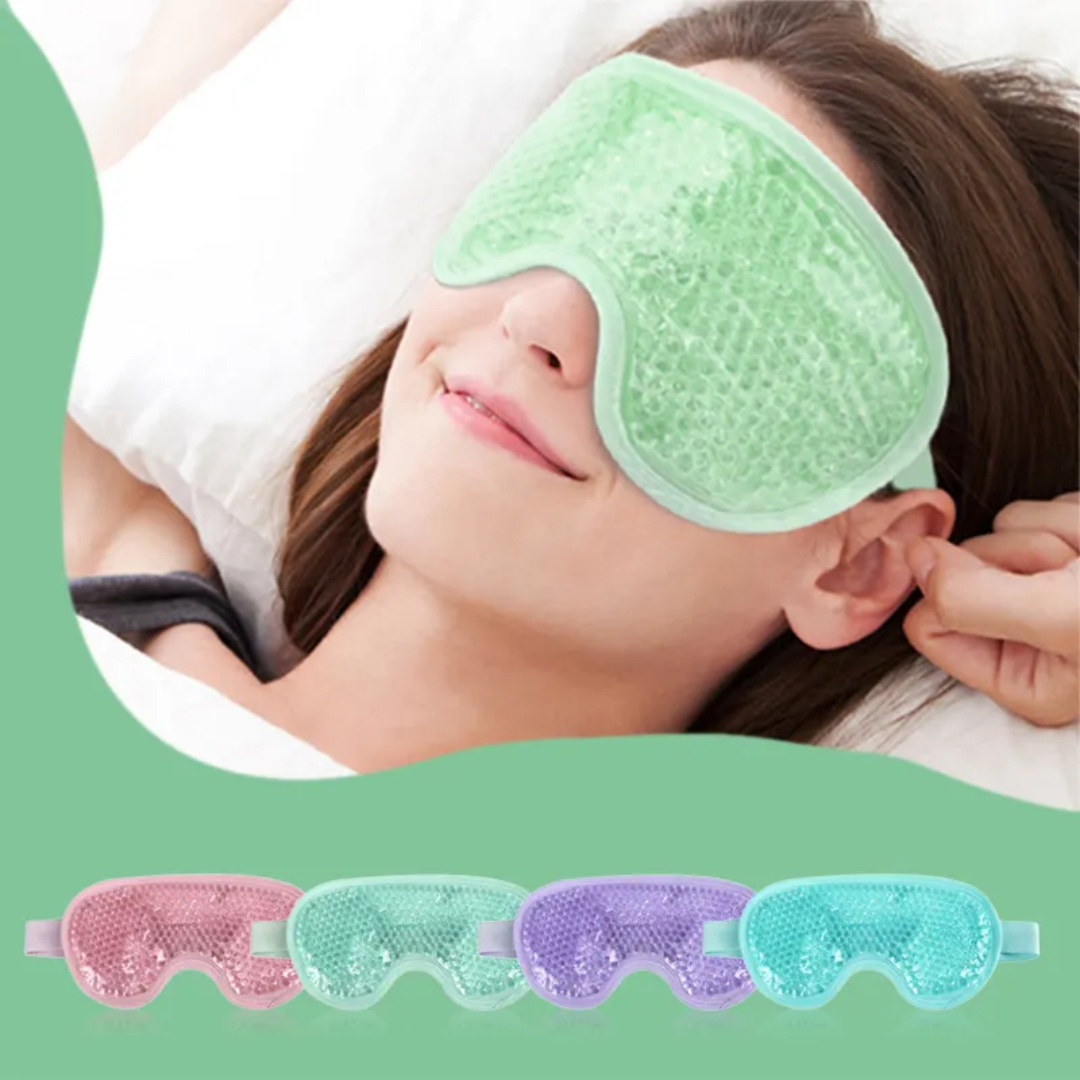Cooling Eye Mask with Gel Bead Reusable Cold Compress Ice Pack Sleeping Eye Cooling Pads for After Eyelid Surgery Skin Care Tool