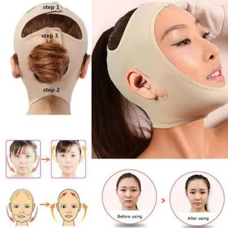 V-Line Face Slimming Belt | Adjustable Double Chin Reducer & Facial Lifting Strap