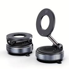 Vacuum Suction Magnetic Phone Mount – Mobile Suction Holder 360° Adjustable Dashboard & Windshield Holder
