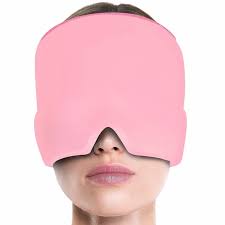 Migraine Relief Cap Hot & Cold Therapy Ice Cap for Headache Relief – Reusable Gel Ice Bead Face Mask & Head Wrap for Tension, Stress, Sinus, & Pain Relief – Soothing Cooling & Heating Sleep Mask for Men & Women