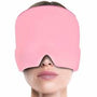 Migraine Relief Cap Hot & Cold Therapy Ice Cap for Headache Relief – Reusable Gel Ice Bead Face Mask & Head Wrap for Tension, Stress, Sinus, & Pain Relief – Soothing Cooling & Heating Sleep Mask for Men & Women